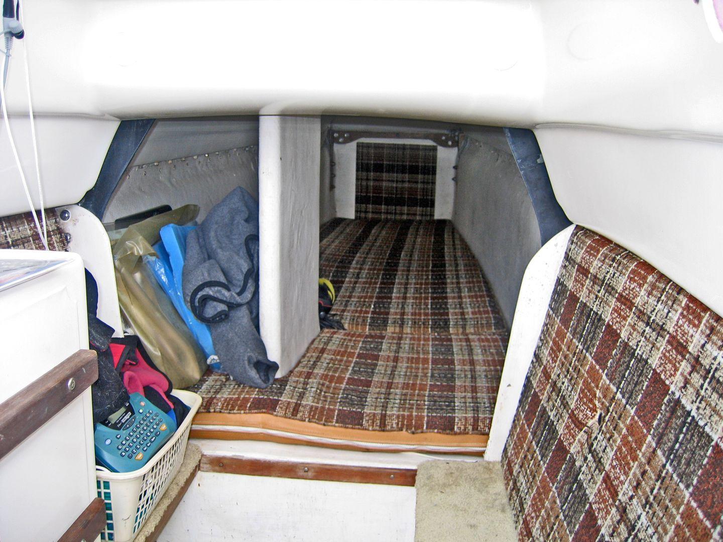 Lookin forward in starboard hull.  Port hull similar.
