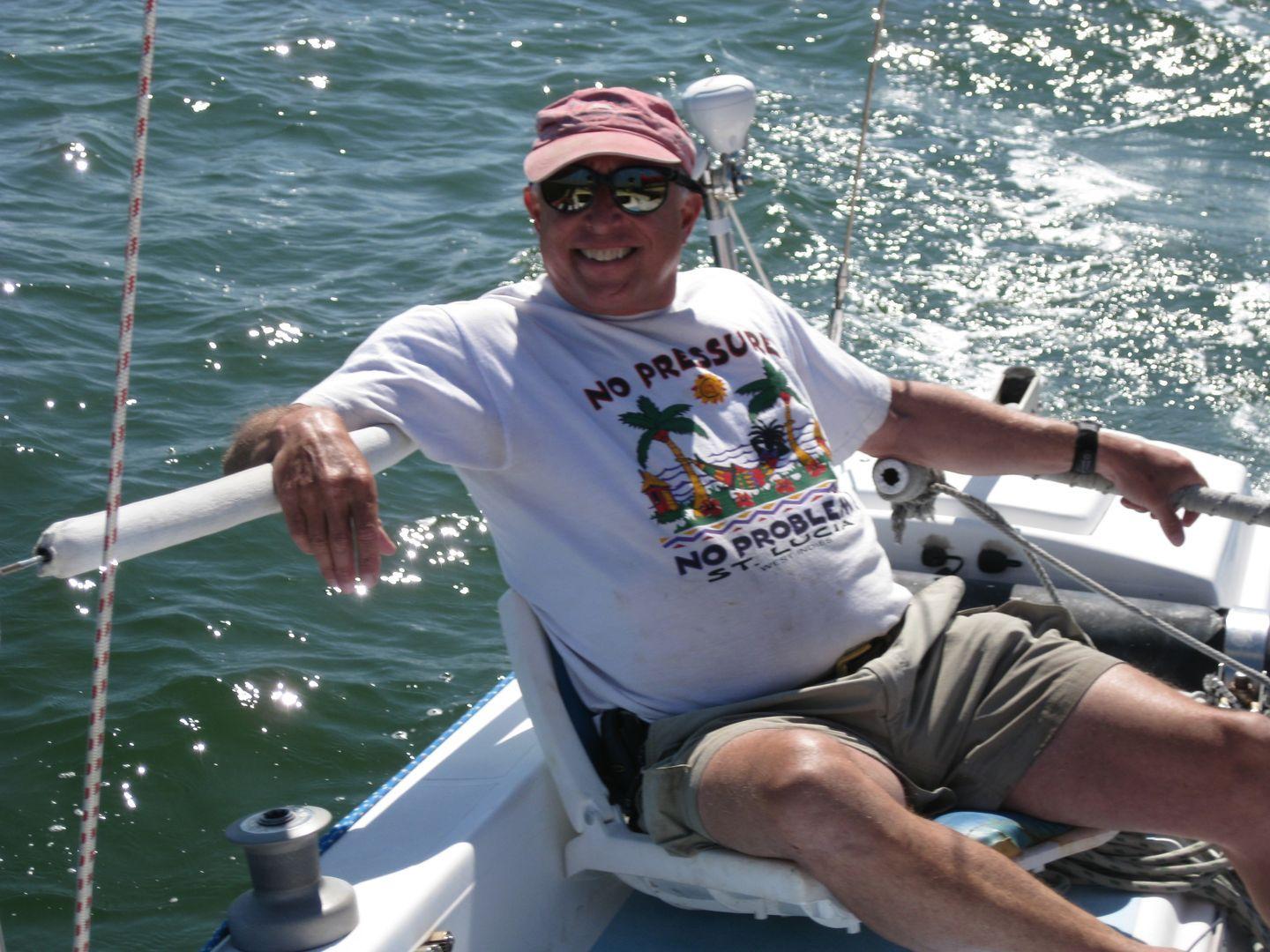 Captain Joe sailing in comfort at 15 kts.