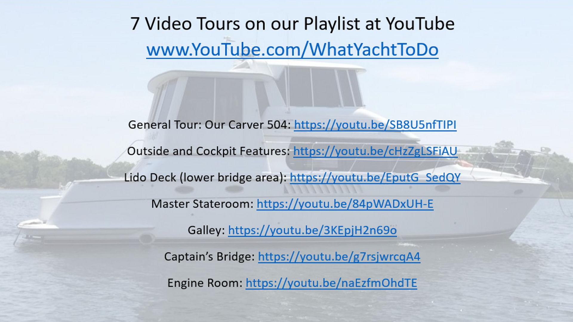 www.WhatYachtToDo.com for more information & sign up for our newsletter. Tour Playlist: https://youtube.com/playlist?list=PLe4WfPid6GCXPHXWExxealM9tpe_fd0tP