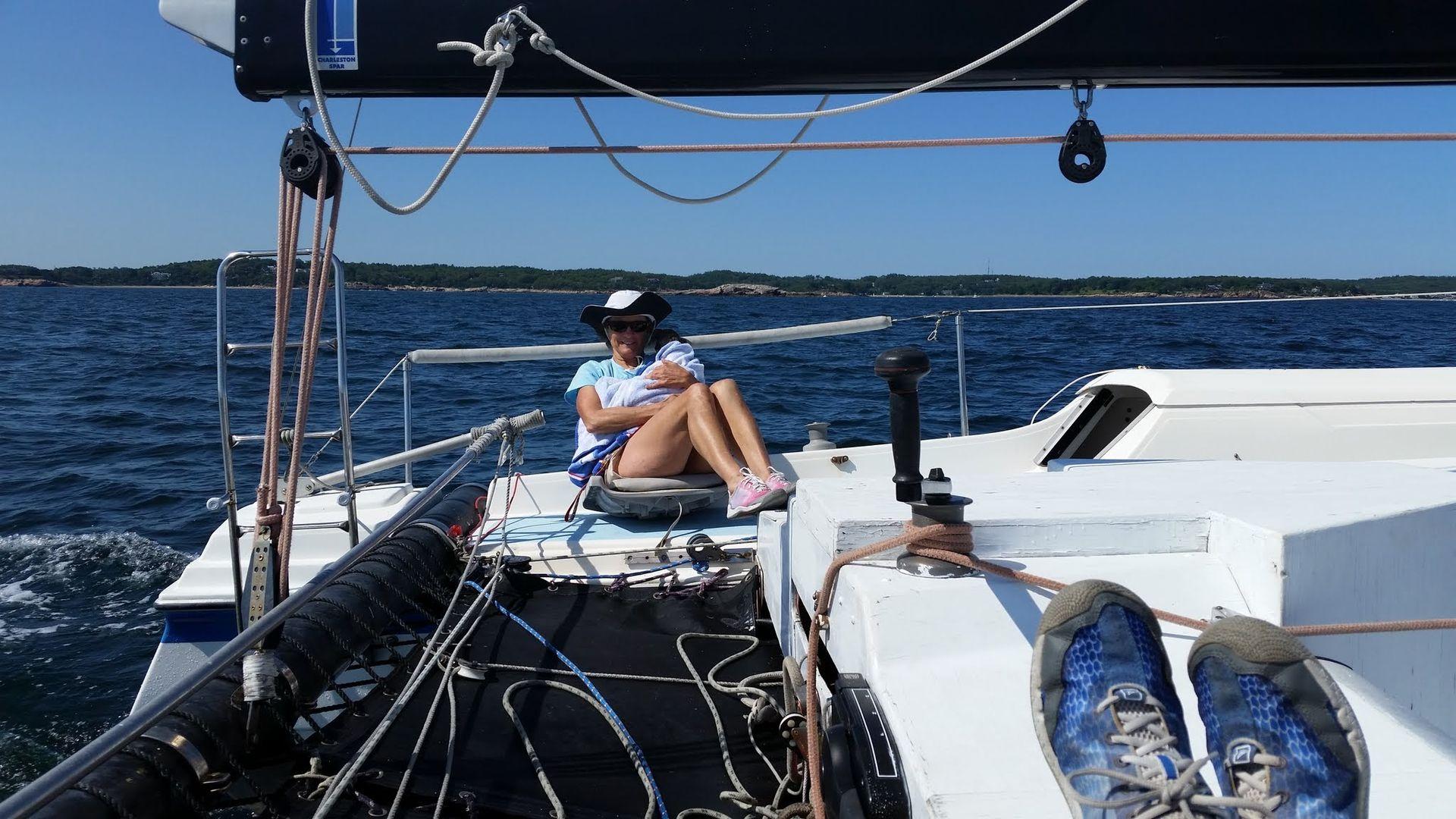 Comfort cruising at 15kts.