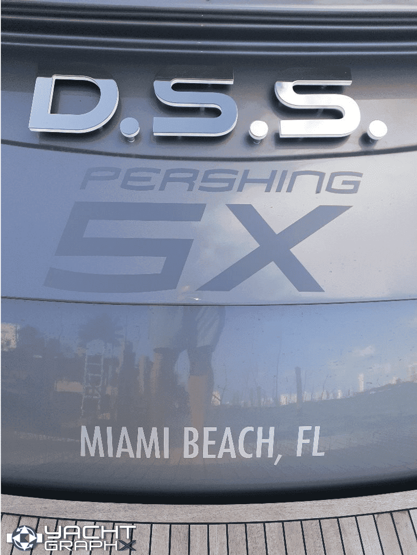 Yachtgraphx 3D Lettering Pershing 5X 54'