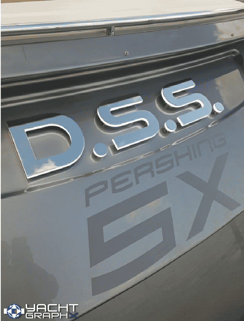 Yachtgraphx 3D Lettering Pershing 5X 54'