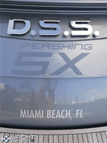 Yachtgraphx 3D Lettering Pershing 5X 54'